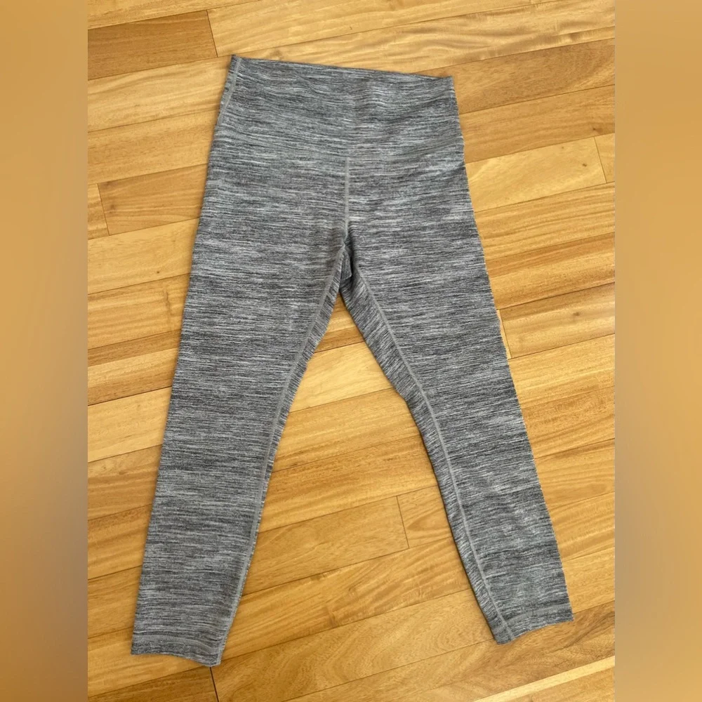 Lululemon Heather Grey Leggings - Picture 2 of 9